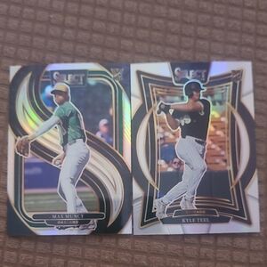 Panini Select Baseball Cards - Max Muncy & Kyle Teel -Rookie Cards
